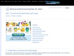 Paquetes de iconos en formato bmp, gif y png