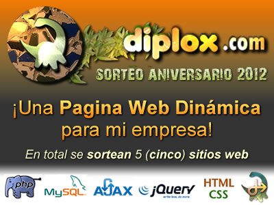 ¡Sorteo Aniversario! Participa por un Sitio Web Dinámico