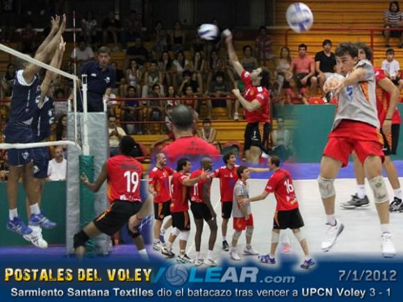 Sarmiento Santana Textiles dio el batacazo del weekend tras vencer a UPCN Voley en Chaco