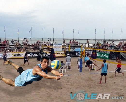 Circuito argentino de beach volley: la apertura, en Mar del Plata.