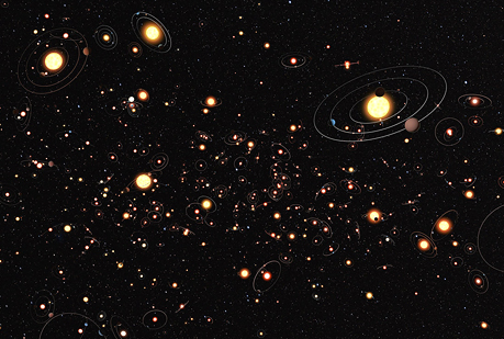 Hay más planetas que estrellas en la Vía Láctea.