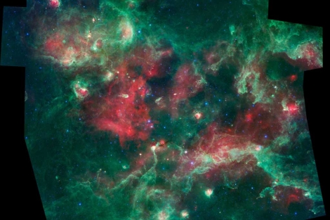 La nube turbulenta en la que nacen las estrellas.