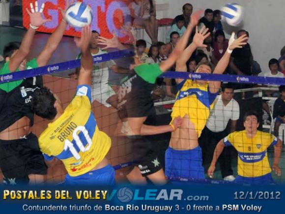 Contundente triunfo de Boca Río Uruguay frente a PSM Voley.