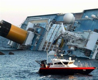 Crucero se hunde en el Mediterráneo 