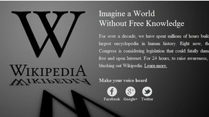 Senadores de EE.UU. cambian de postura ante protesta encabezada por Wikipedia