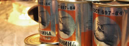 Carne enlatada hace más de 60 años es comestible