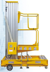 Plataformas de altura fabricadas para un solo operario, y una altura de 8 o 10 metros. 