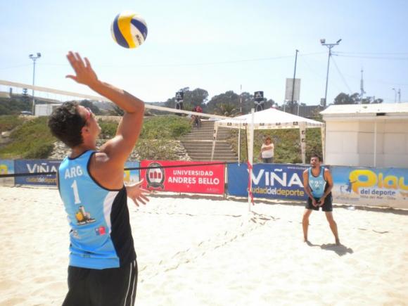 Sudamericano de Beach Volley en Chile: Los Argentinos, novenos.