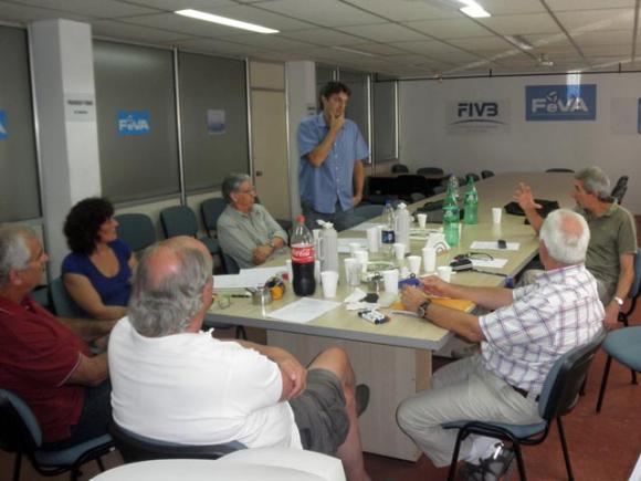 Intensa actividad dirigencial en la federación del voleibol argentino.