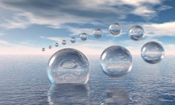 La frontera entre el aire y agua