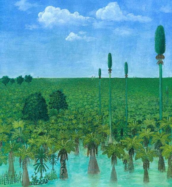 Así era un bosque hace 300 millones de años.