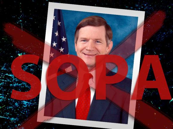 Creador de Ley SOPA contra piratería violó derechos de autor.