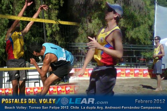 Beach Volley Internacional: Torneo San Felipe 2012, Chile. La dupla Argentina Campeona.