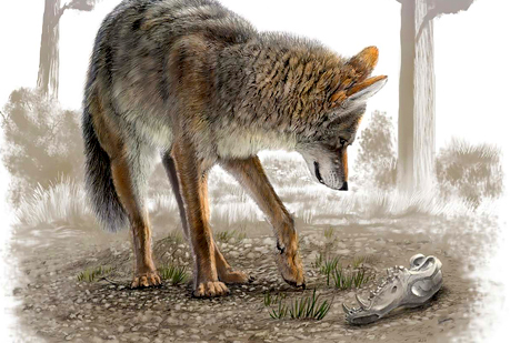 Los coyotes de la Edad del Hielo eran muy grandes.