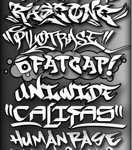 35 fuentes graffiti [recopilación] y fuentes most wanted [mediafire]