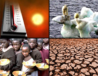 El cambio climático puede causar hambre, enfermedades y sequía.