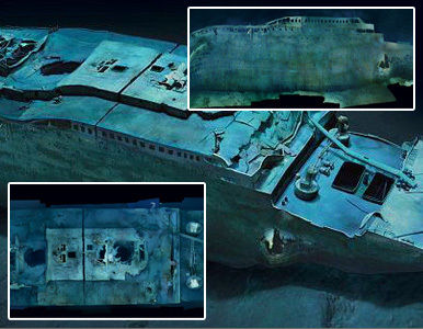 Ya son publicadas las primeras imágenes submarinas que muestran el Titanic al completo.