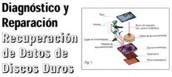 Diagnóstico y reparación, recuperraciión de datos de discos duros