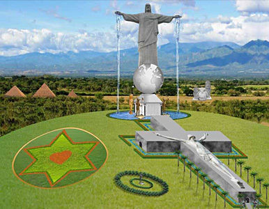 En Colombia avanza la construcción del Cristo redentor más grande del mundo.