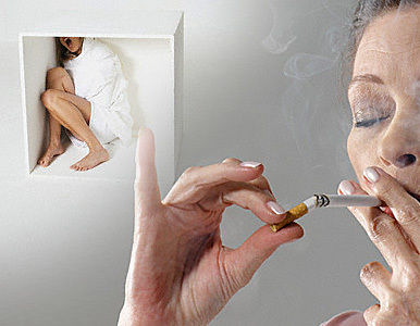 Fumar hasta volverse loco.