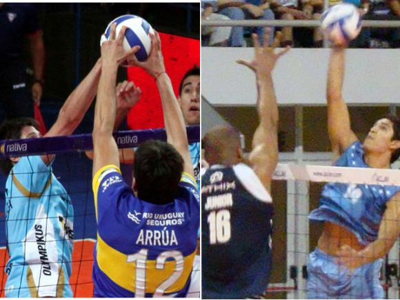 Momentos de definición en las semifinales de la Liga Argentina de Voleibol 2011 / 2012.