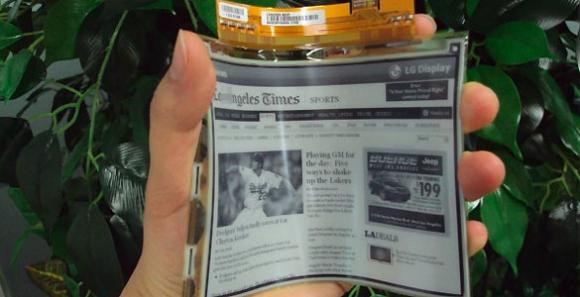 ePaper, el nuevo libro electrónico de plástico flexible del grosor de un folio