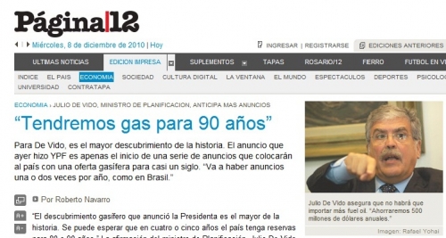 El día que De Vido elogió a YPF y aseguró que habría gas “para 90 años”