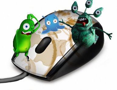 El ratón de su pc, ¿más sucio que un retrete?