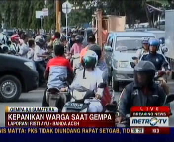 Un terremoto de 8,9 ha sacudido Indonesia y con peligro de tsunami. Primeros videos.
