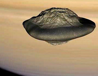 Un satélite de Saturno en forma de ovni asombra a los investigadores.