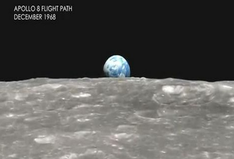 Así vieron la Tierra desde la Luna los astronautas de la misión Apolo 8