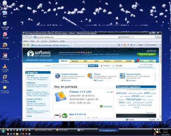 Hace nevar tu escritorio con snow