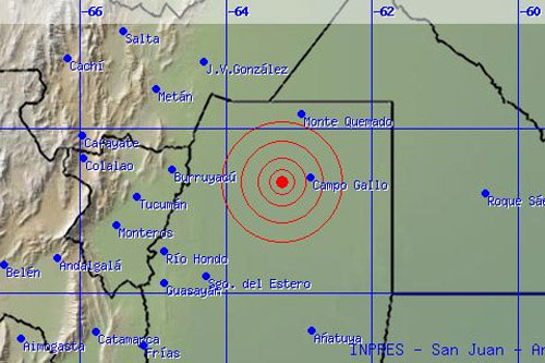 Fuerte terremoto en Argentina