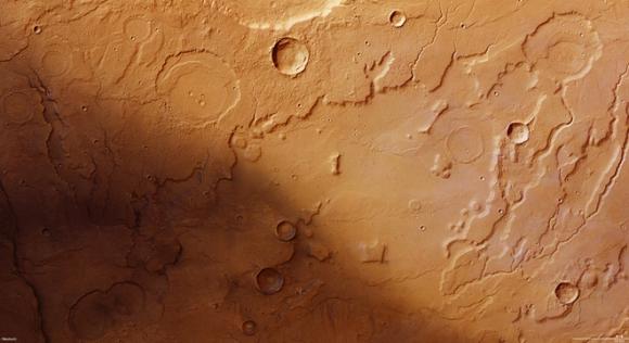 Posibles erosiones hídricas en Marte