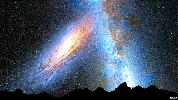 Nuestra galaxia colisionará con su galaxia más cercana