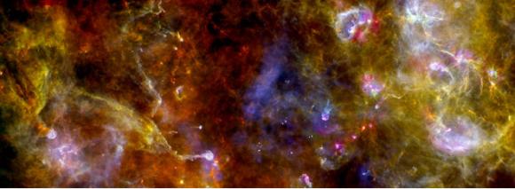 Imagen de la región espacial Cygnus-X