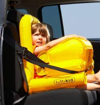 Seguridad de los niños an el auto.