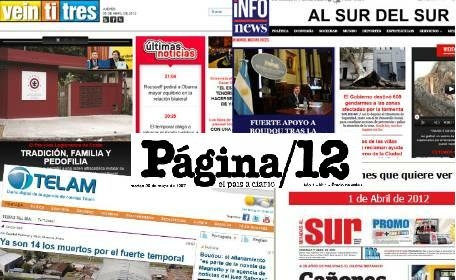 La pauta del Estado sigue beneficiando a los medios ¨amigos¨ del Kirchnerismo. SE CONOCIERON DATOS DEL PRIMER SEMESTRE DE 2012.