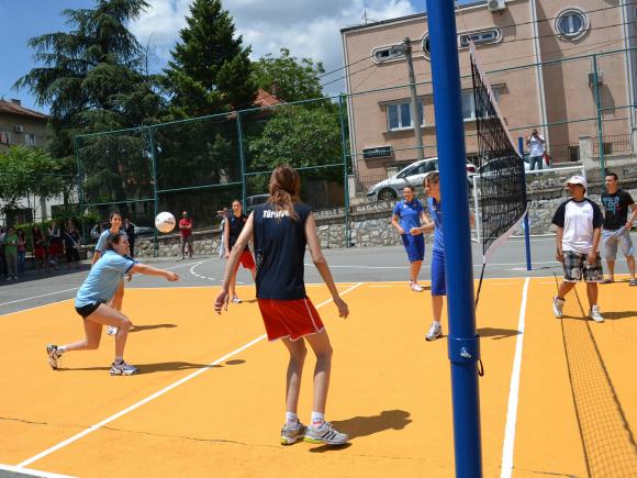 La Selección femenina solidaria en el Grand Prix.