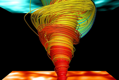 En el Sol hay tornados supergigantes.