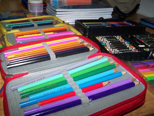 La cartuchera nueva.