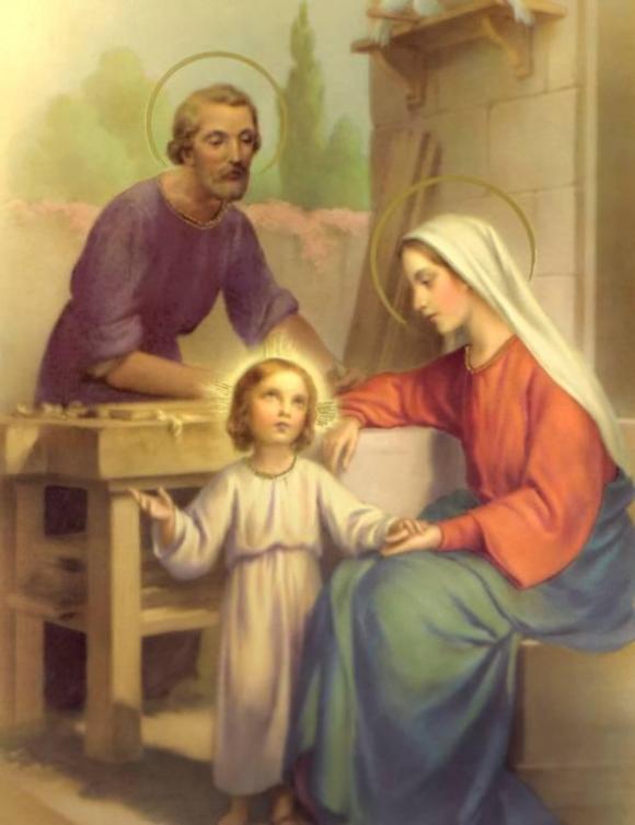 La Sagrada Familia de Jesús, María y José. DOMINGO EN LA OCTAVA DE LA NATIVIDAD o EL 30 DE DICIEMBRE.