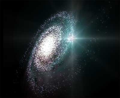 Captan imagen de galaxia explosiva