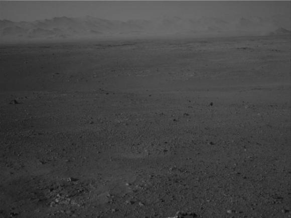 La primera imagen panorámica de Marte tomada por Curiosity