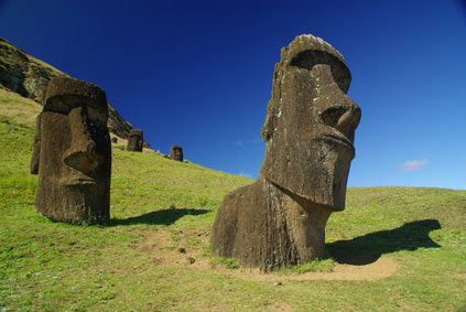 La Isla de Pascua y sus Moáis. Patrimonio de la humanidad.