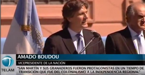 Boudou comparó a Néstor y Cristina Kirchner con San Martín ¿NO SERÁ MUCHO?