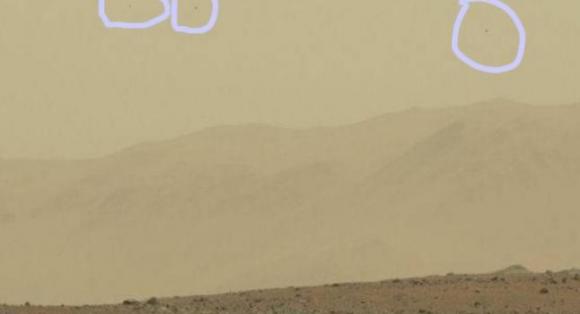 Probables Ovnis captados por la misión Curiosity en Marte