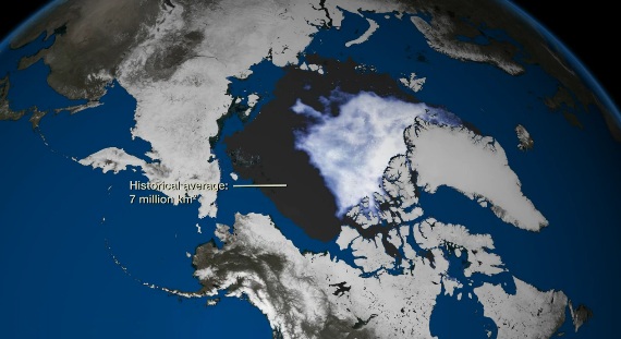 Video muestra como el Ártico se sigue derritiendo.