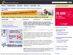 Hacer que un iframe se ajuste a la altura de una ventana con javascript'