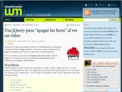 Utilizar jquery para apagar las luces